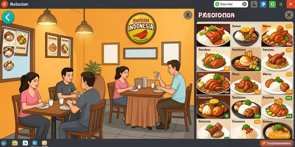 Tampilan antarmuka yang sederhana dan menarik.