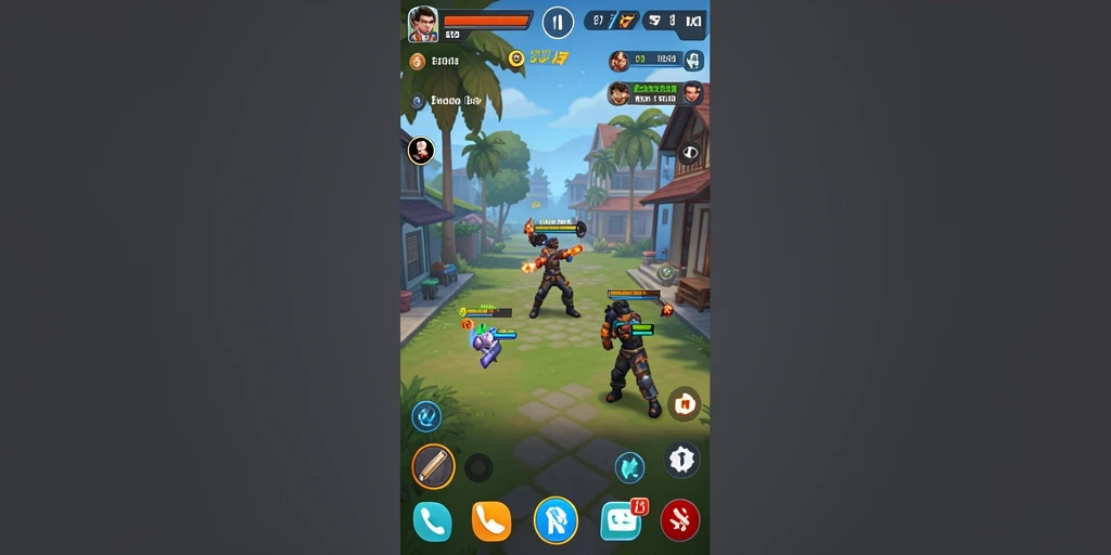 Tampilan awal game dengan karakter samurai beraksi.